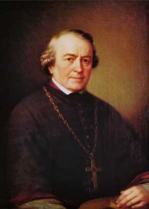 Auf Ausgleich bedacht: der Rottenburger Bischof Karl Joseph von Hefele (1809–1893). Foto: Bischöfliches Ordinariat der Diözese Rottenburg-Stuttgart Auf Ausgleich bedacht: der Rottenburger Bischof Karl Joseph von Hefele (1809–1893). Foto: Bischöfliches Ordinariat der Diözese Rottenburg-Stuttgart