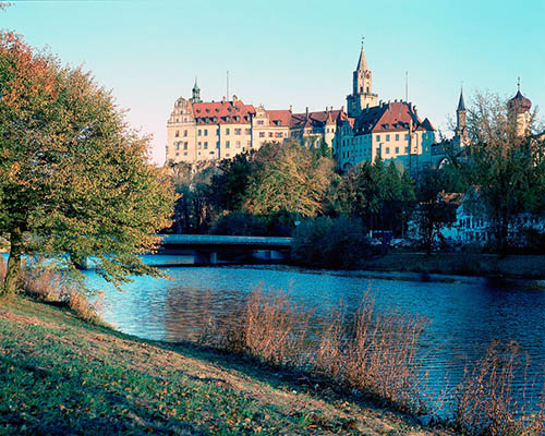 Schloss Sigmaringen, der Sitz des Fürstenhauses Hohenzollern-Sigmaringen.