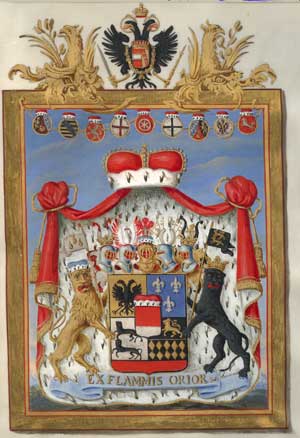 Wappen der Linie Hohenlohe-Neuenstein. Foto: Hohenlohe-Zentralarchiv Neuenstein Wappen der Linie Hohenlohe-Neuenstein. Foto: Hohenlohe-Zentralarchiv Neuenstein