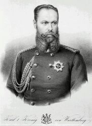 König Karl von Württemberg: Lithographie um 1864. Foto: LMZ Baden-Württemberg König Karl von Württemberg: Lithographie um 1864. Foto: LMZ Baden-Württemberg