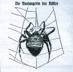 Antisemitische Karikatur um 1932. Quelle: LMZ Baden-Württemberg Antisemitische Karikatur um 1932.