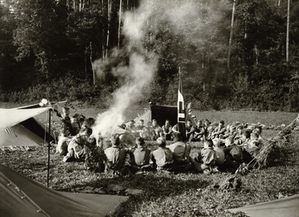 Zeltlager der Landjahrjugend - Ergenzingen, Kr. Tübingen ca. 1938. Foto: LMZ Baden-Württemberg