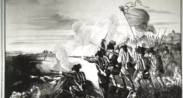 Ausfall der Badischen Freischaren aus der Festung Rastatt am 8. Juli 1849 Foto: LMZ Baden-Württemberg