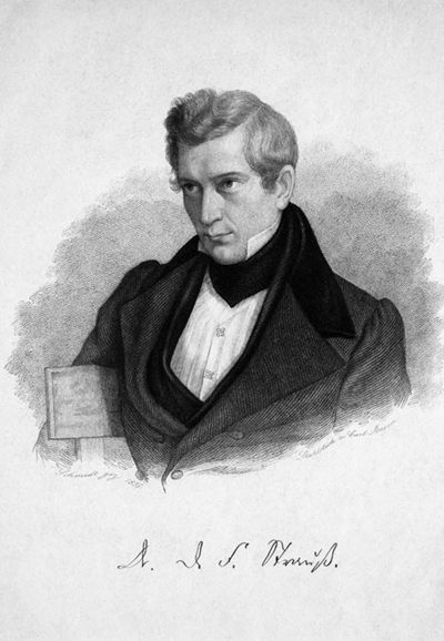Der junge Erfolgsautor David Friedrich Strauß auf einem Stich aus dem Jahr 1837. Foto: LMZ Baden-Württemberg