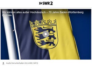 Screenshot: SWR2-Forum, Sendung zum Landesgeburtstag